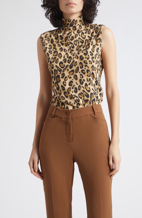 Mock Neck Sleeveless Top