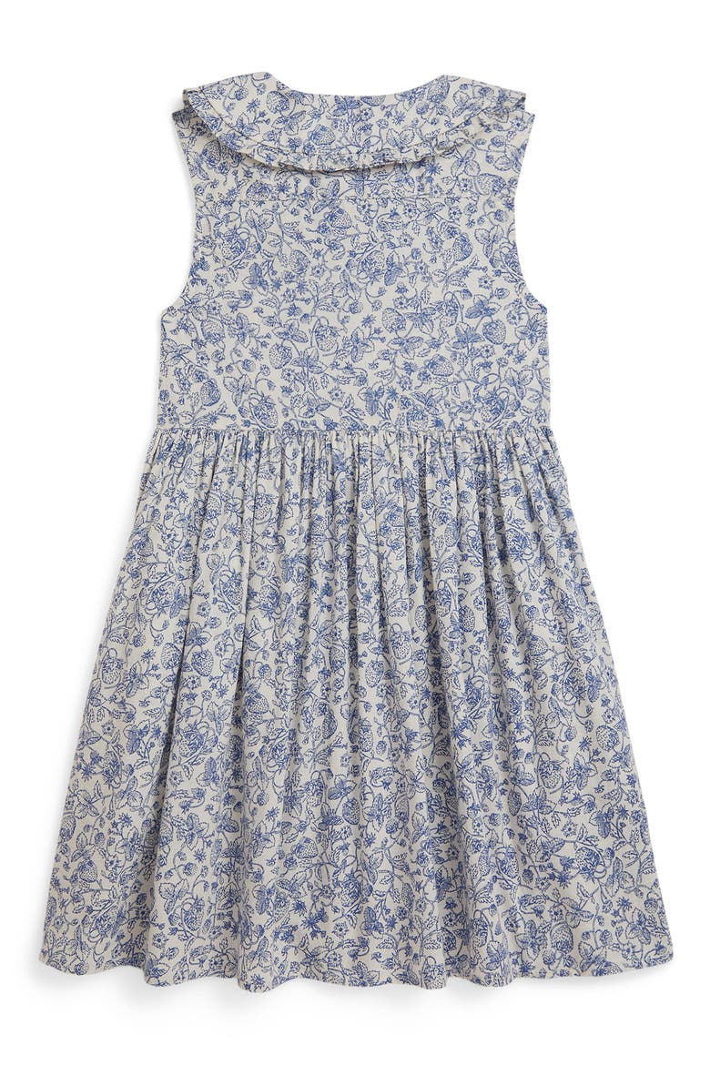 Kids' Floral Slub Cotton Shirtdress, Alternate, color, STRAWBERRY GARDEN