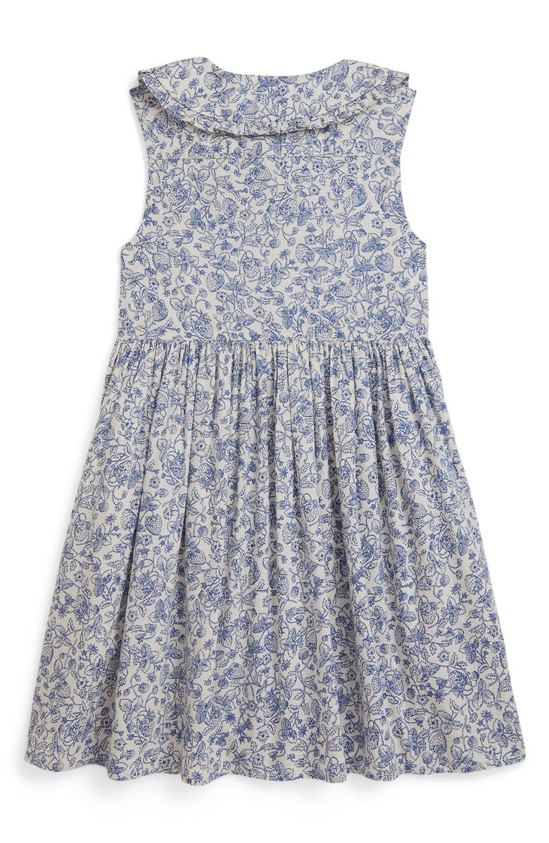 Polo Ralph Lauren Kids' Floral Slub Cotton Shirtdress, Alternate, color, Strawberry Garden