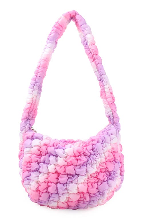 OMG Accessories Kids' Scrunch Quilted Sling Crossbody Bag in Bubble Gum at Nordstrom
