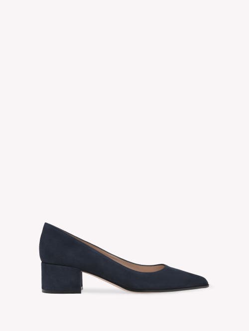 Gianvito Rossi Suede Block-heel Pumps In Blue
