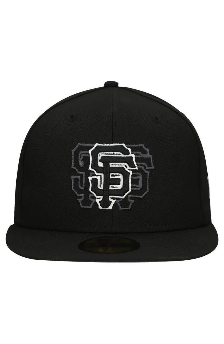 New Era Men's New Era Black San Francisco Giants Tri-Hit 59FIFTY Fitted Hat, Alternate, color, 