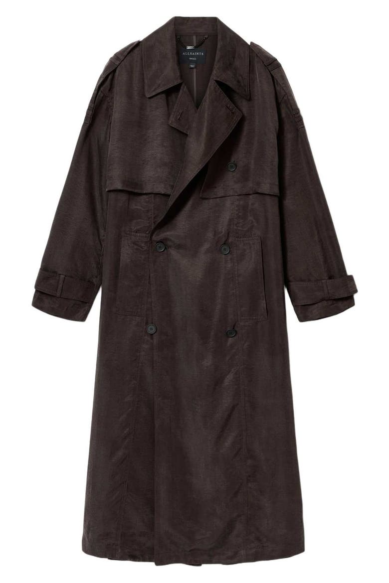 Linnie Trench Coat, Alternate, color, TORTE BROWN