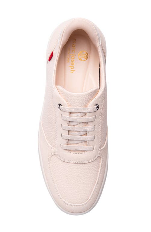 Marc Joseph New York Main Street Hands Free Technology Leather Sneaker In Pink