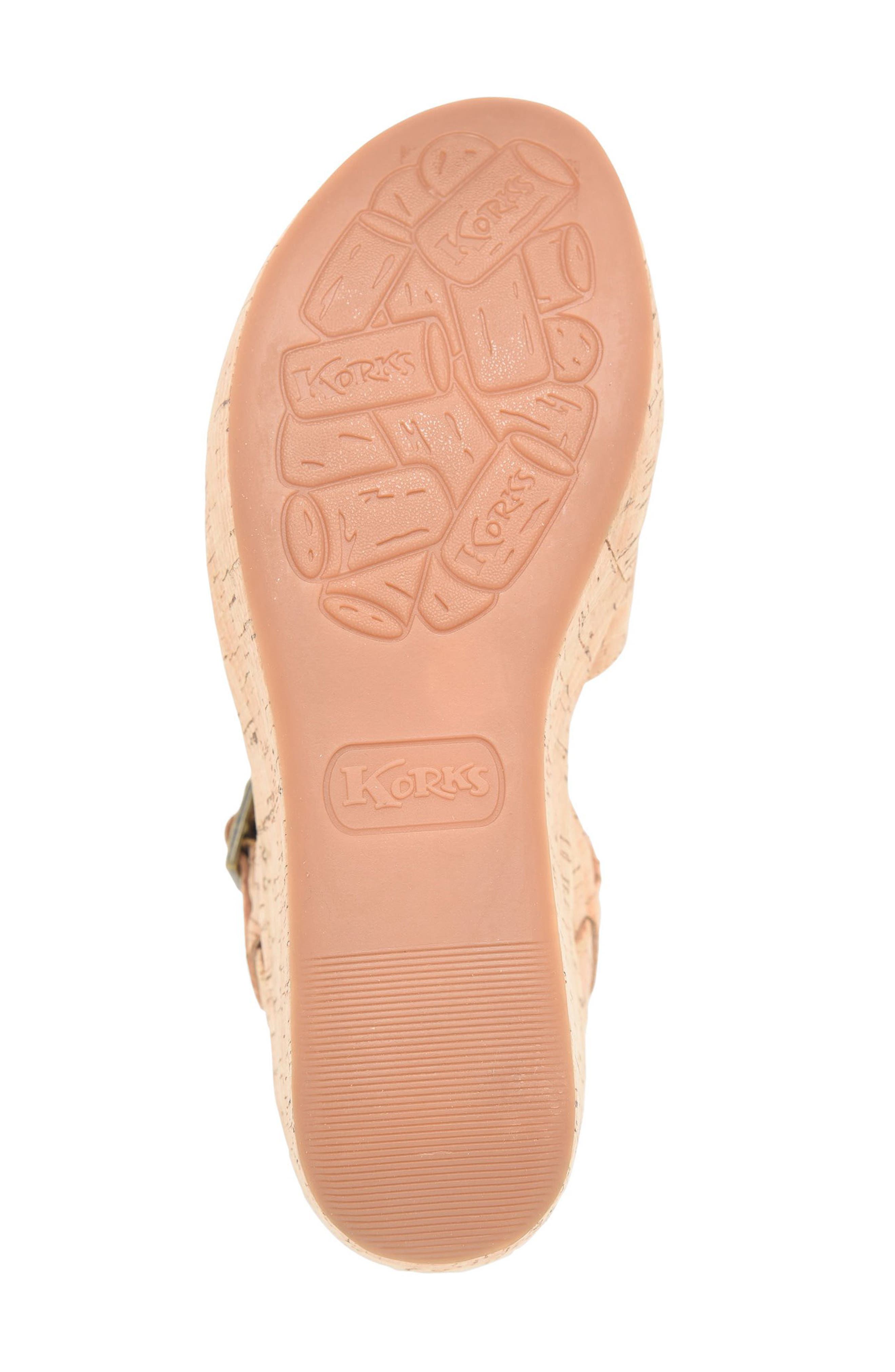 Denica Wedge Sandal, Alternate, color, NATURAL CORK