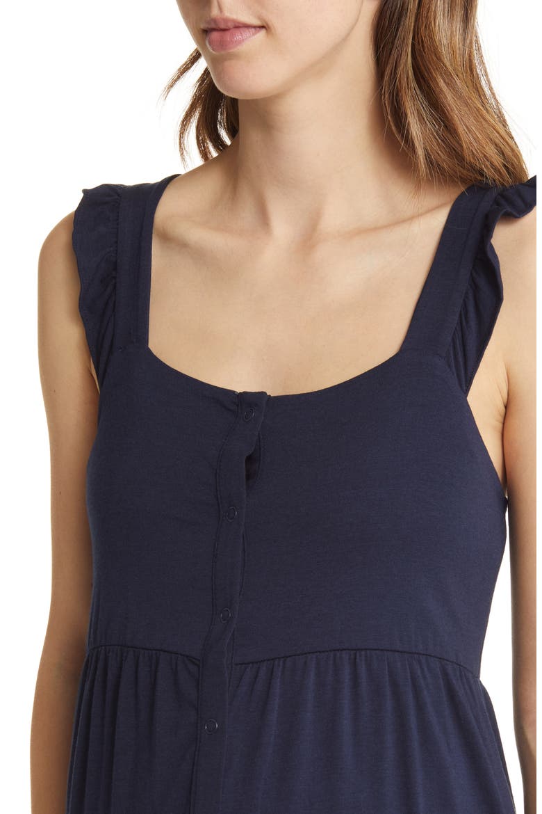 Grace Labor & Delivery Maternity/Nursing Nightgown, Alternate, color, NAVY