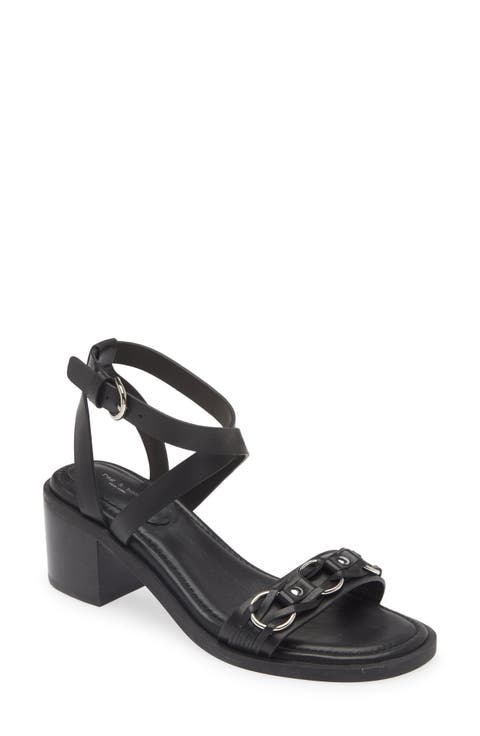 Geo Chain Ankle Strap Sandal (Women)