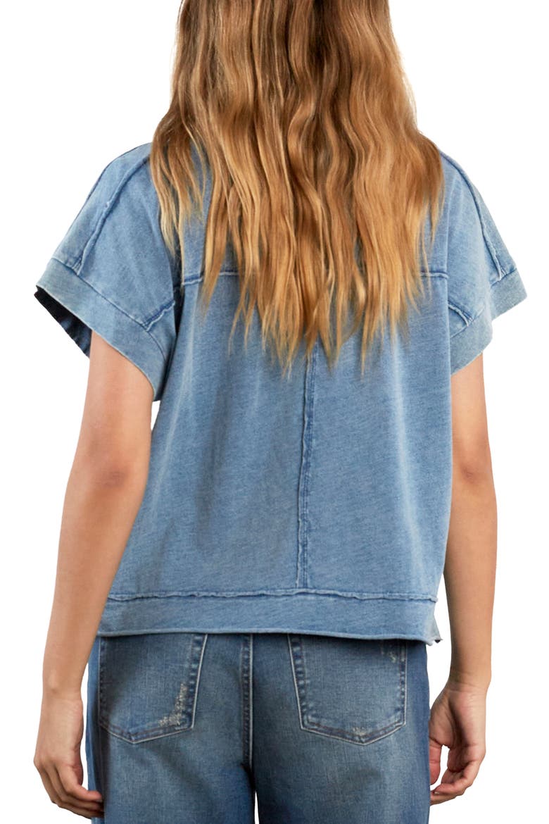 Cloud Cotton Slub Pocket T-Shirt, Alternate, color, CLOUD BLUE