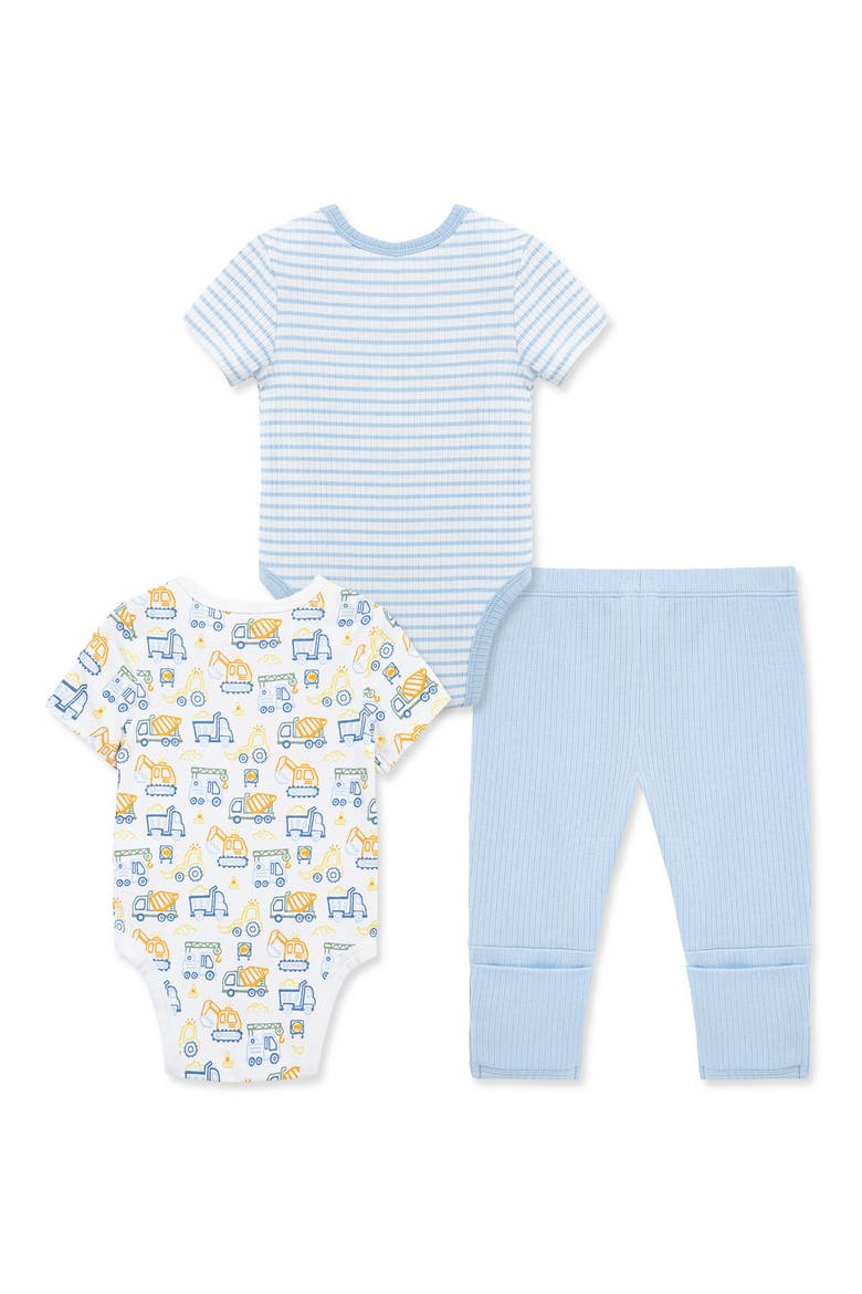3-Peice Bodysuit & Leggings Set, Alternate, color, BLUE
