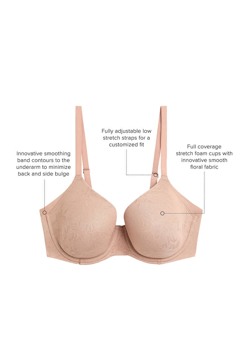 Taking Sides Smoothing Underwire T-Shirt Bra, Alternate, color, ROEBUCK