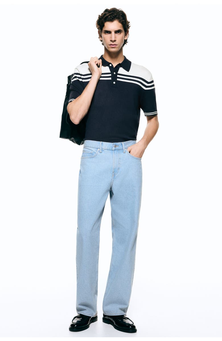 H&M Regular Fit Polo Shirt, Alternate, color, Dark Blue