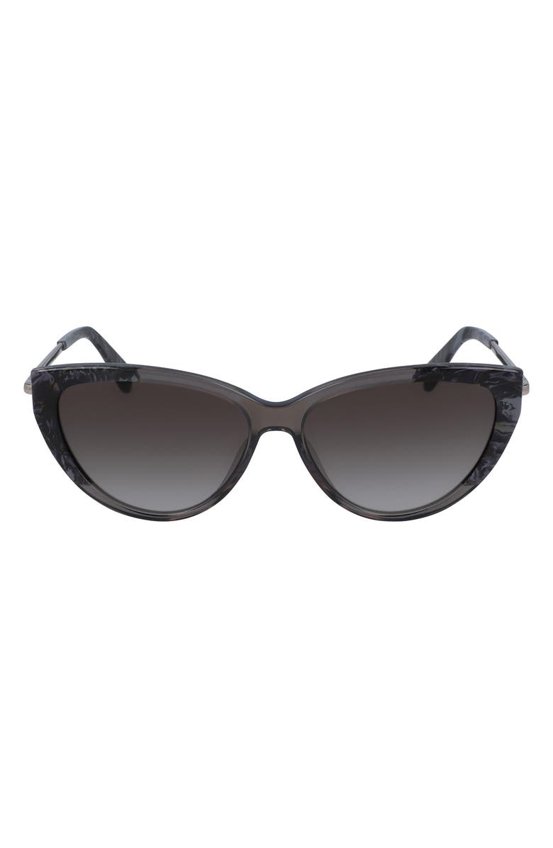 Longchamp Heritage 56mm Rectangular Sunglasses, Main, color, 