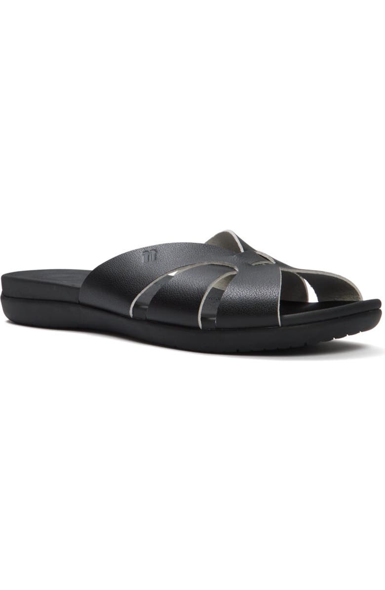 FitFlop Solay Waterproof-Woven Sandal, Main, color, Black