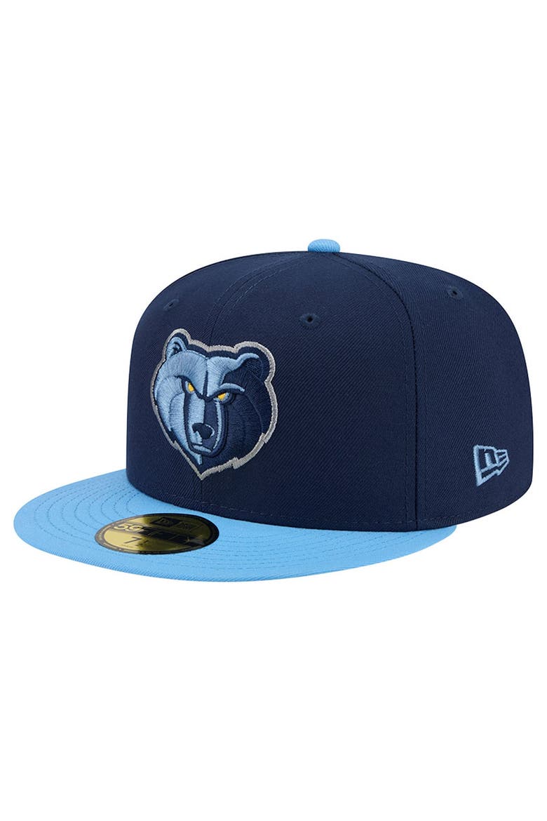 Men's New Era Navy Memphis Grizzlies Two-Tone 59FIFTY Fitted Hat, Main, color, Navy
