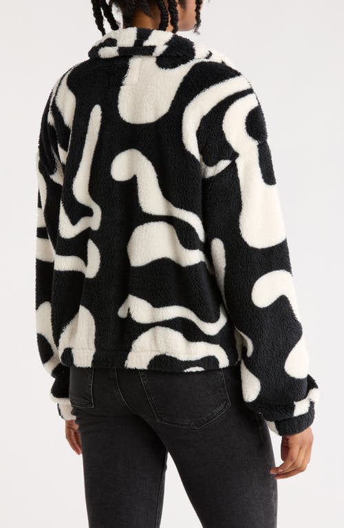 Thread & Supply Printed Faux Shearling Jacket In Multi