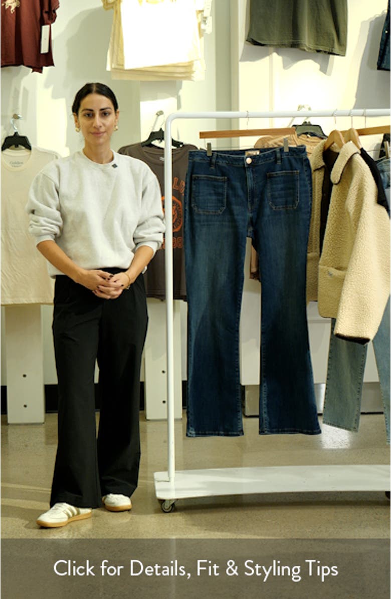 Ana Patch Pocket Flare Jeans, sales video thumbnail