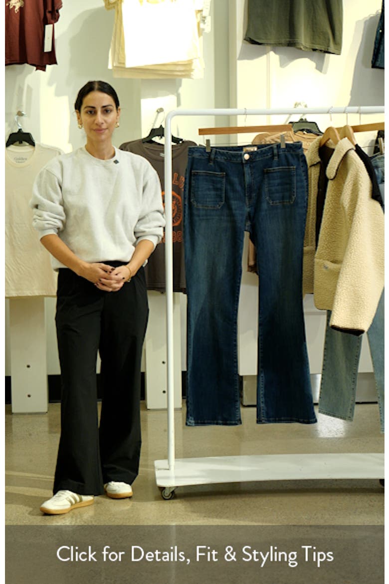 Ana Patch Pocket Flare Jeans video