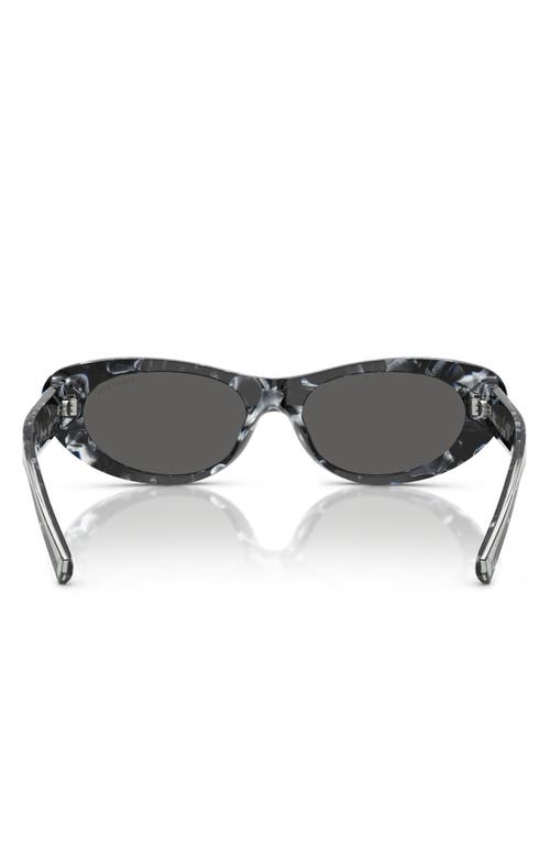 Tiffany & Co . 55mm Oval Sunglasses In Gray