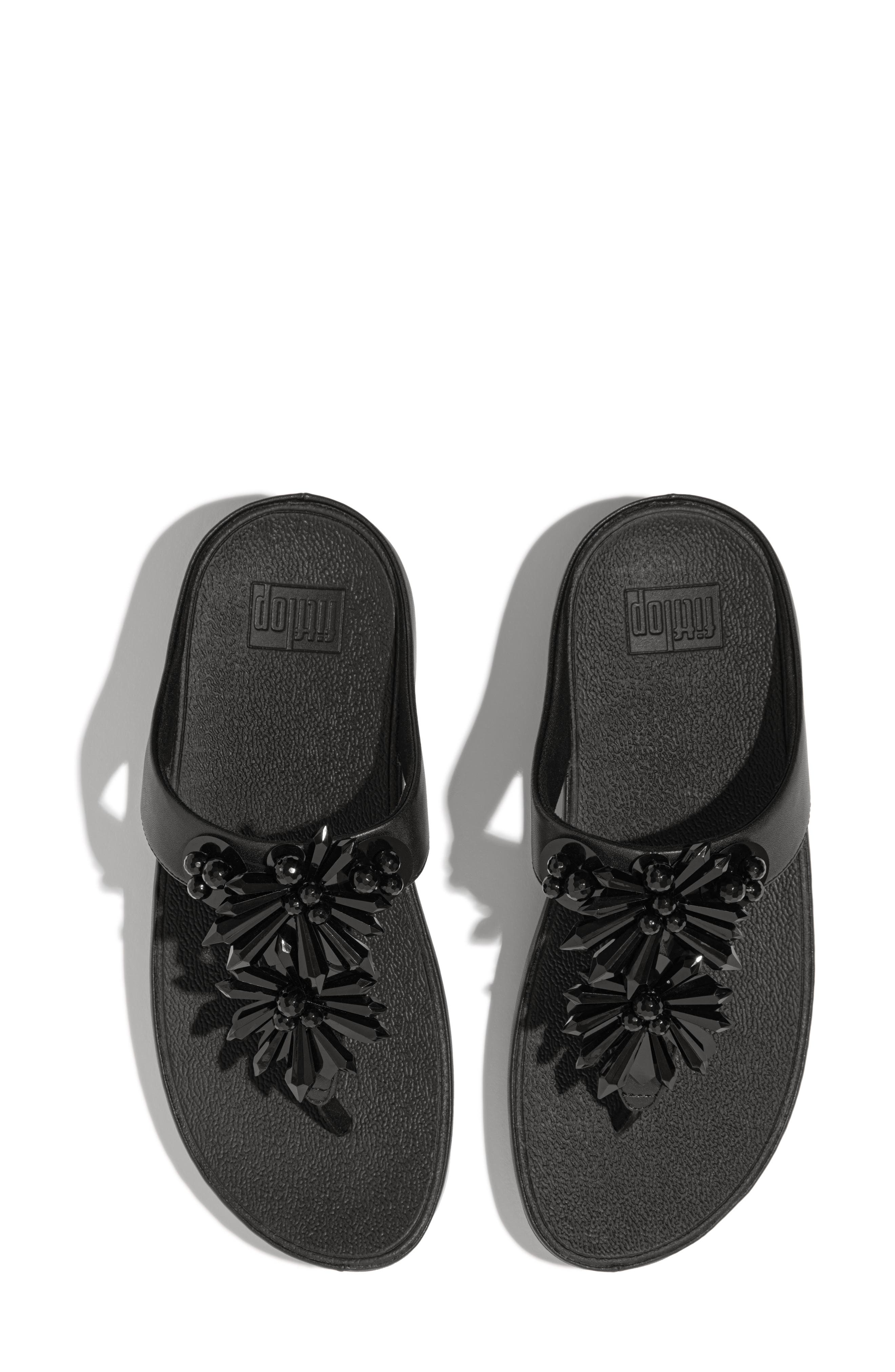 FitFlop Rumba Flip Flop, Alternate, color, Black