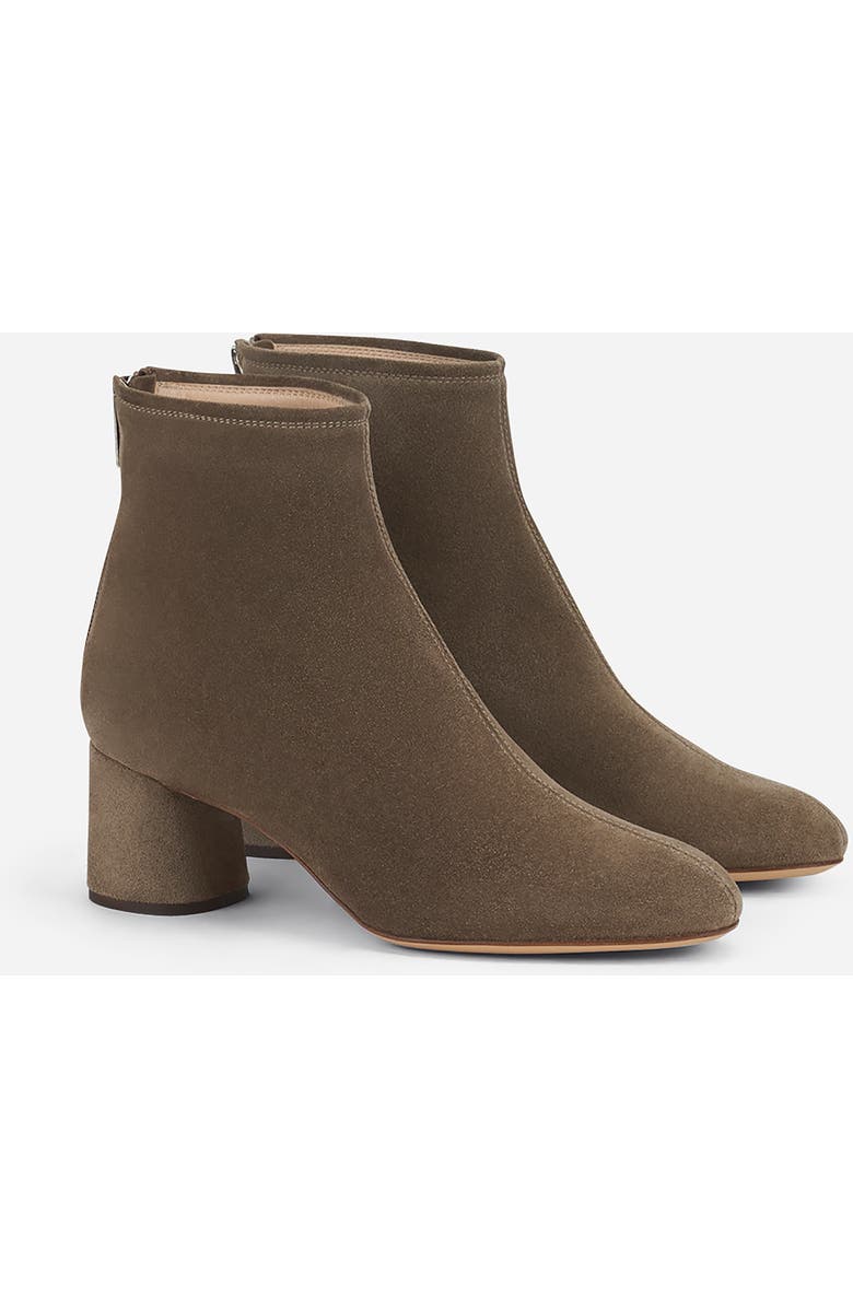 AGL Olga Water Resistant Velour Ankle Boot with Heel, Alternate, color, Taupe