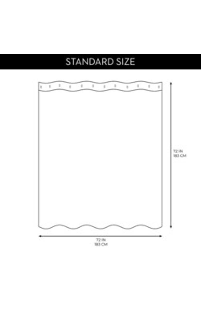 iDesign Solid Polyester Shower Curtain - 72" x 72" - Set of 2 - Brown, Alternate, color, Sand