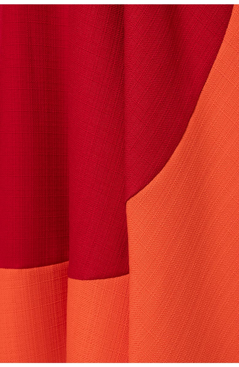 Roksanda Mire Colour Block Hopsack Dress, Alternate, color, Bennett Red / Venetian Red