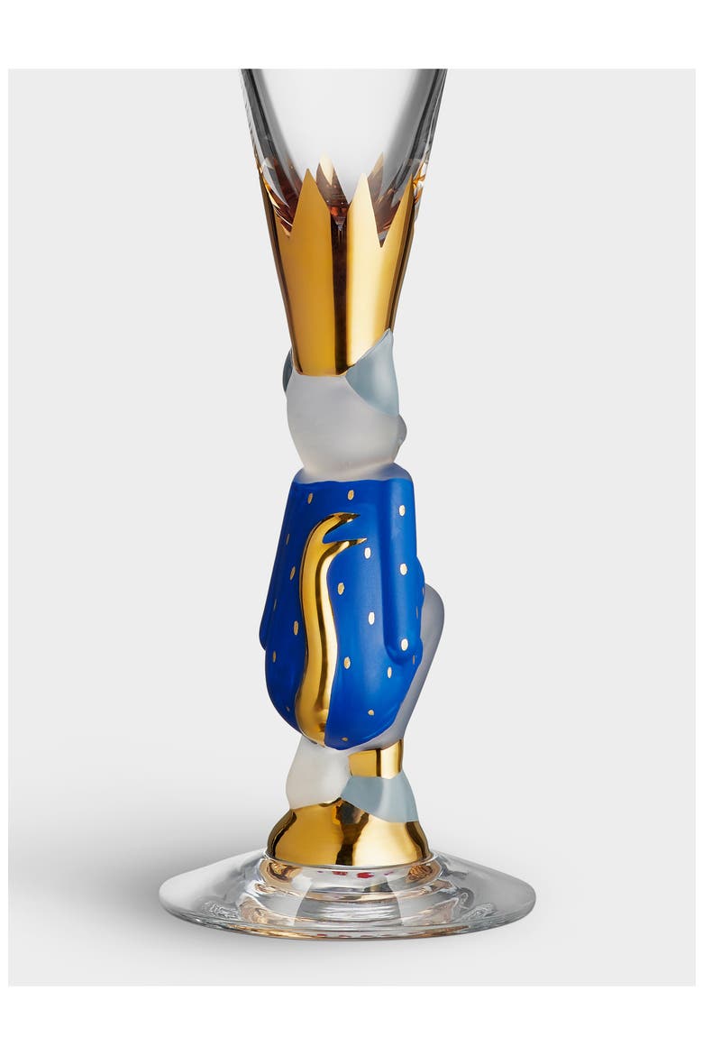 Sparkling Devil Champagne Flute, Alternate, color, BLUE
