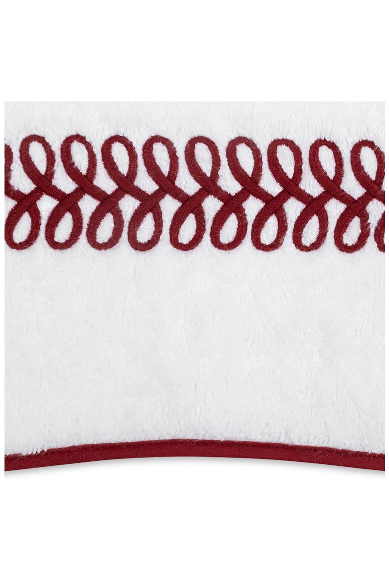 Astor Braid Cotton Washcloth, Alternate, color, RED