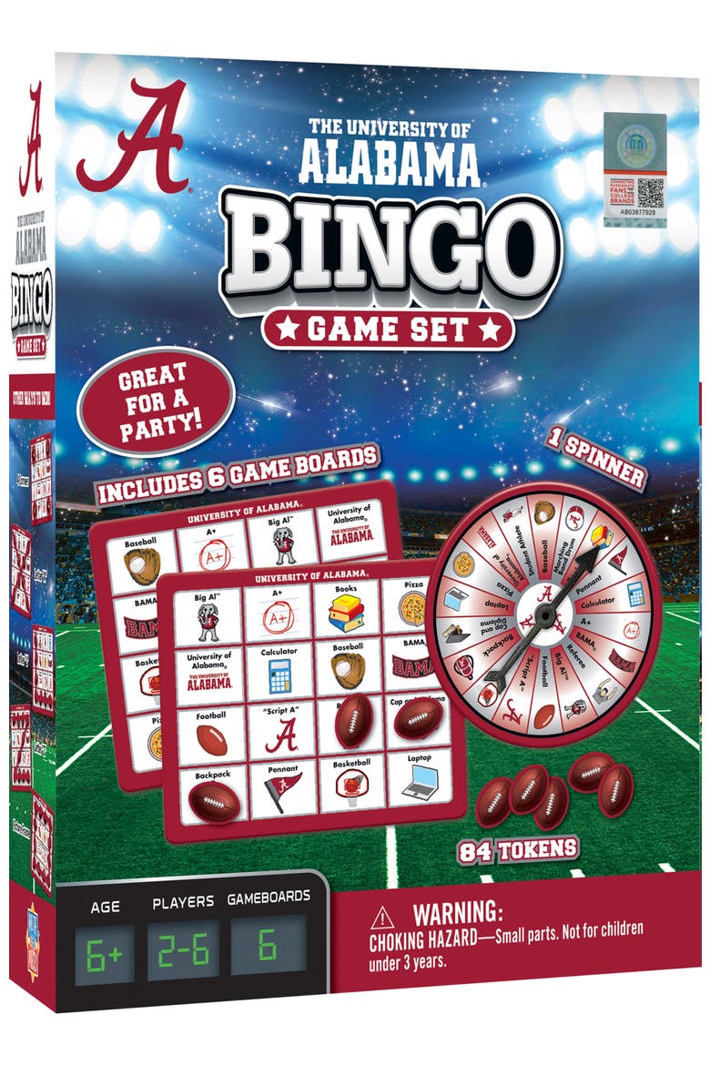 Alabama Crimson Tide NCAA Bingo Game, Main, color, Multicolor