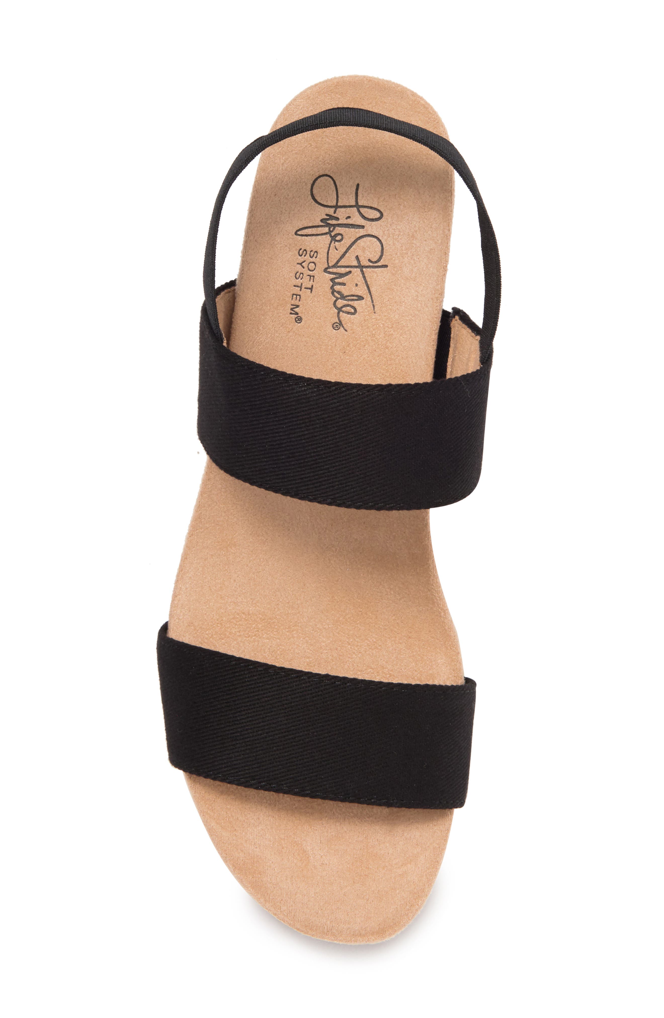 LifeStride Delta Wedge Sandal - Wide Width Available, Alternate, color, 
