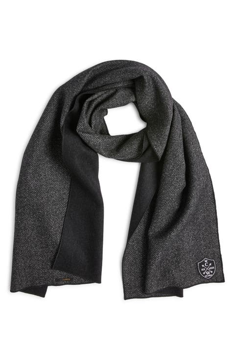 Herringbone Double Face Wool Scarf