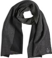 CLIFTON WILSON Herringbone Double Face Wool Scarf