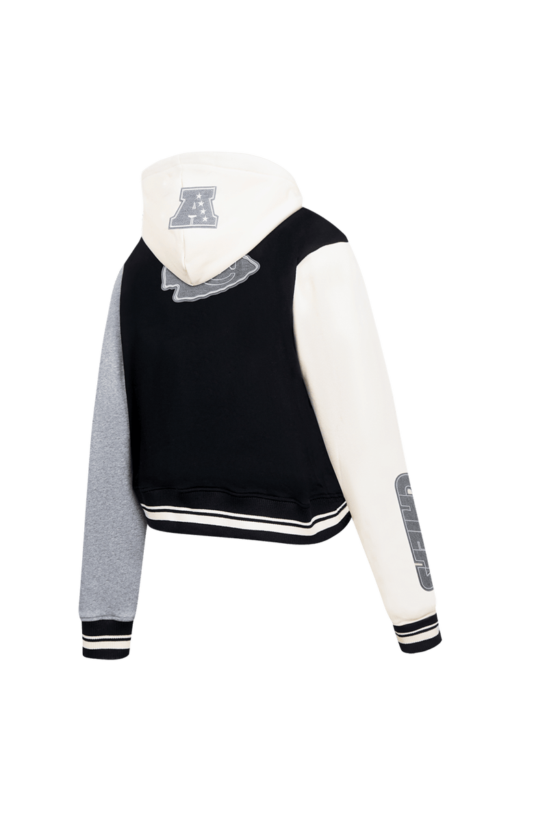 PRO STANDARD Women's Pro Standard Gray Kansas City Chiefs Reverse French Terry Colorblock Full-Zip Hoodie, Alternate, color, 