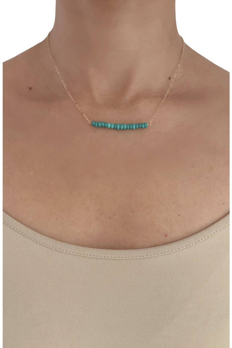 Strength Turquoise Bar Necklace, Alternate, color, TURQUOISE