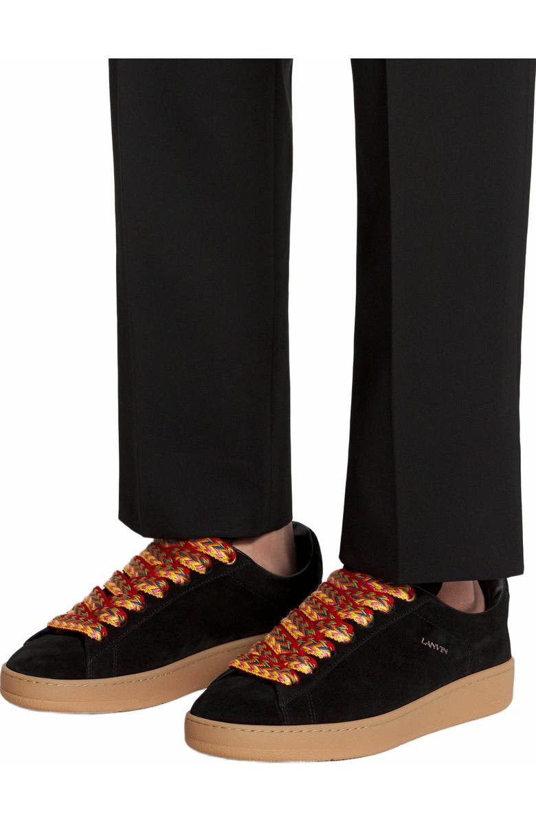 Lanvin Suede Curb Lite Sneakers For Men, Alternate, color,