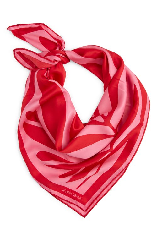 & Other Stories Novalie Satin Scarf In Red