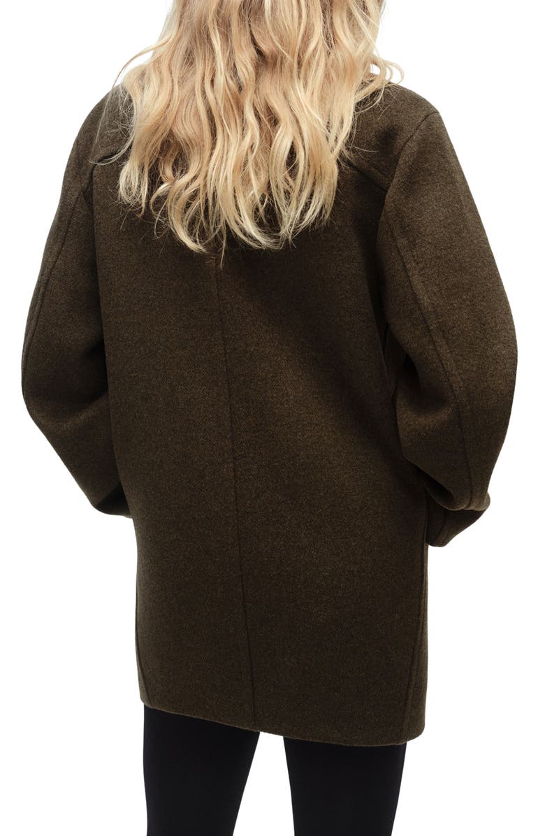 MANGO Double Breasted Coat, Alternate, color,