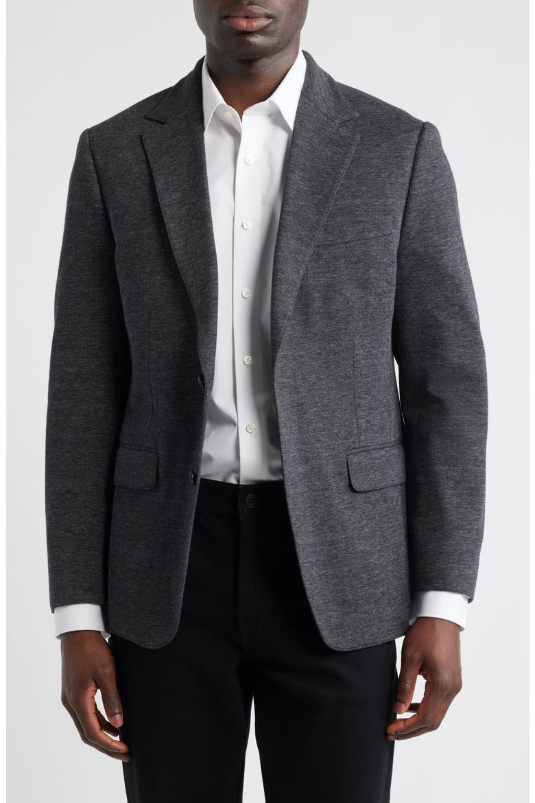 Jetsetter Trim Fit Cotton Coat, Alternate, color, CHARCOAL WITH FLAPS