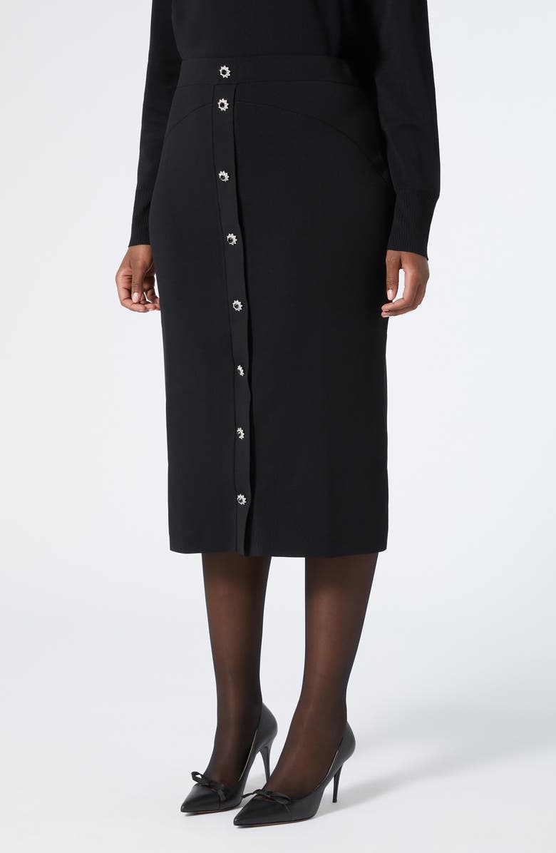 Marina Rinaldi Zelante Knit Pencil Skirt, Main, color,