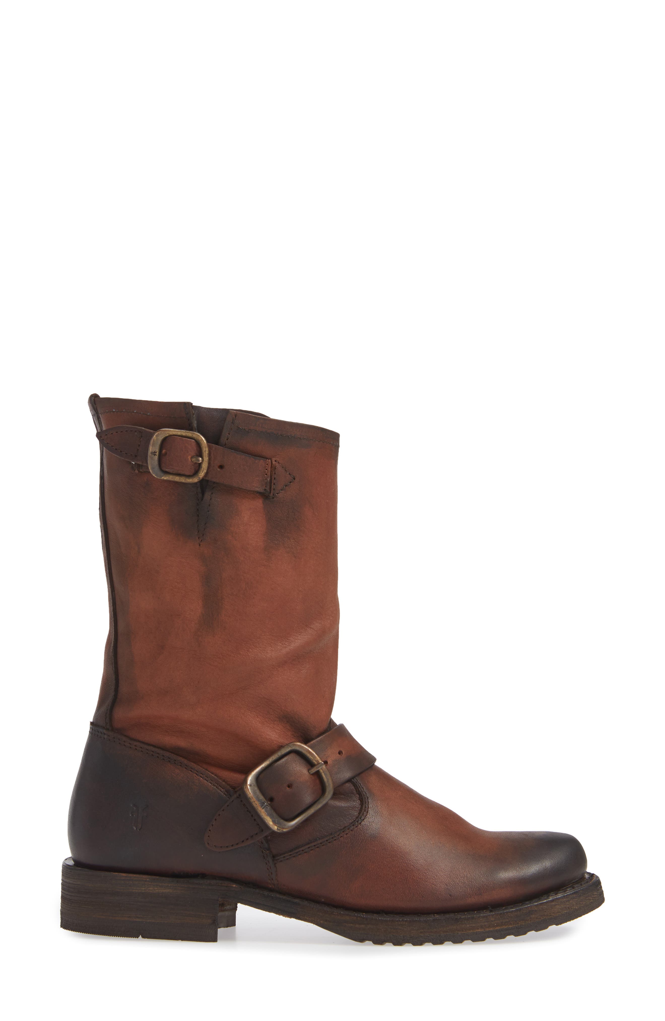 'Veronica' Short Boot, Alternate, color, REDWOOD
