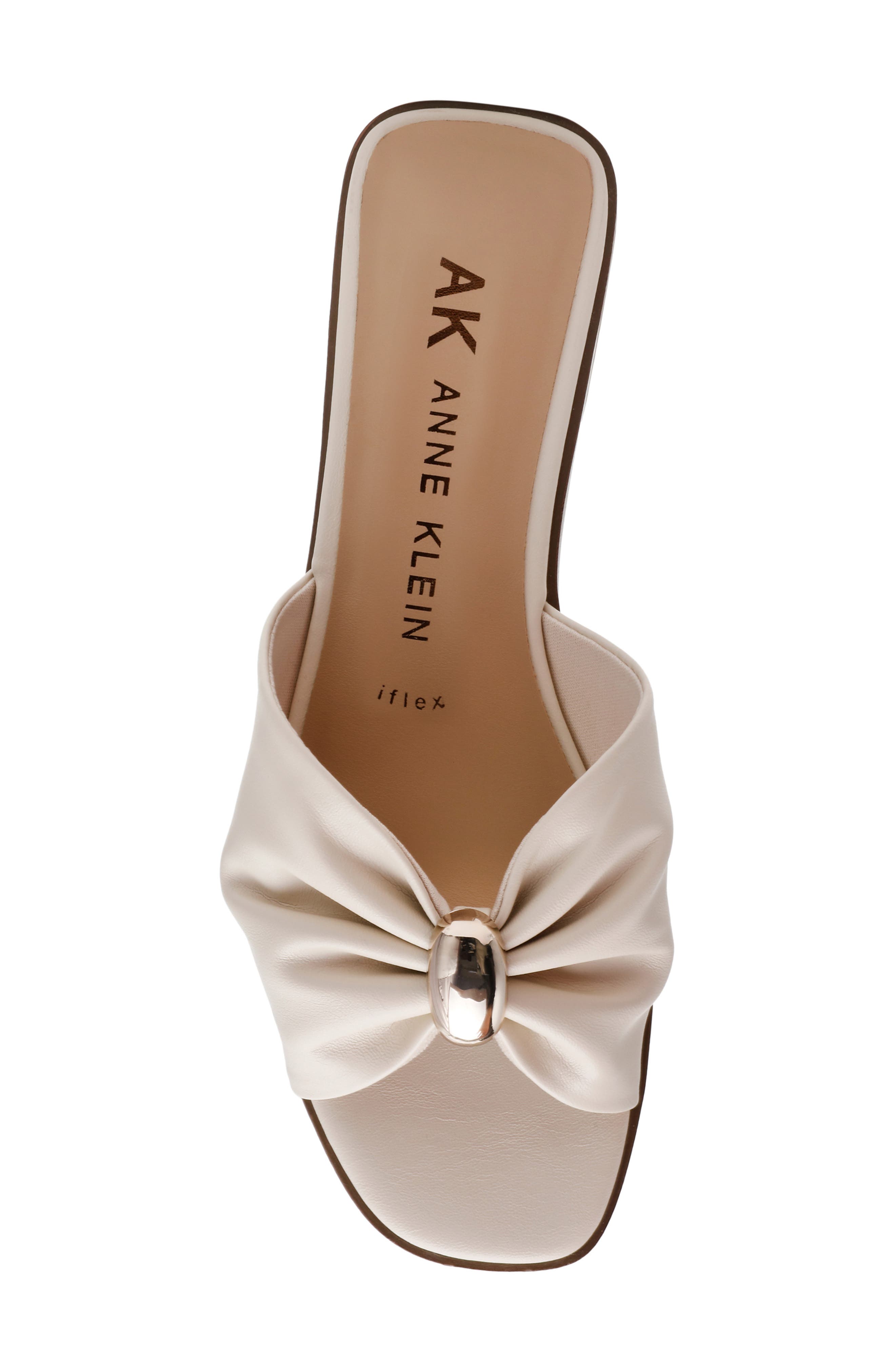 Anne Klein Enrica Slide Sandal, Alternate, color, Bone