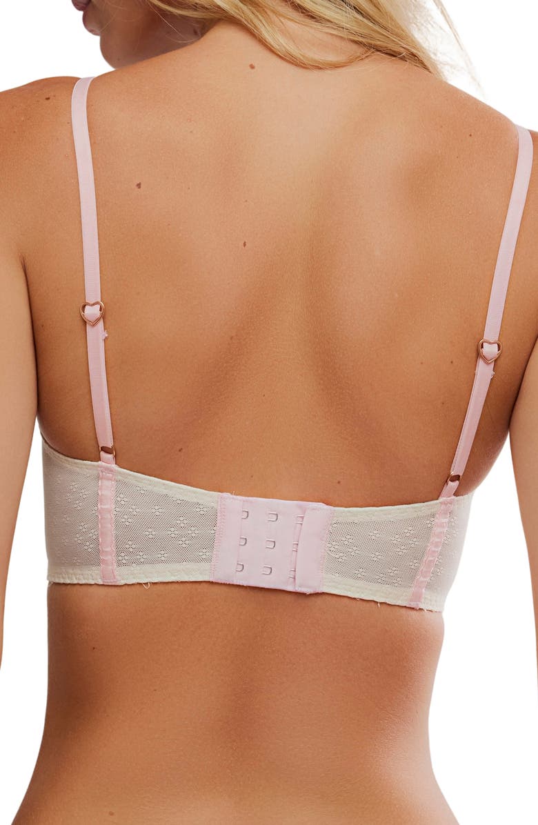 Free People Sweet Love Underwire Balconette Bra, Alternate, color, Tea