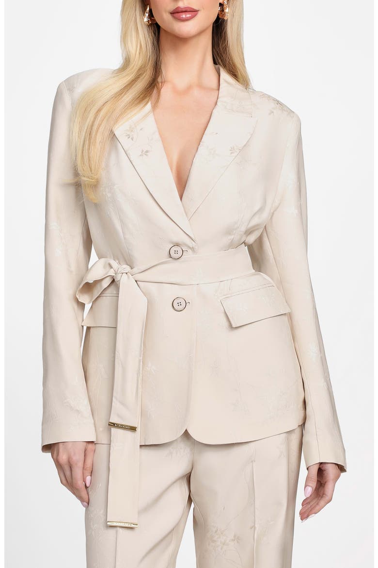 Whitney Belted Suit Blazer, Main, color, DREAMY MOON MULTI