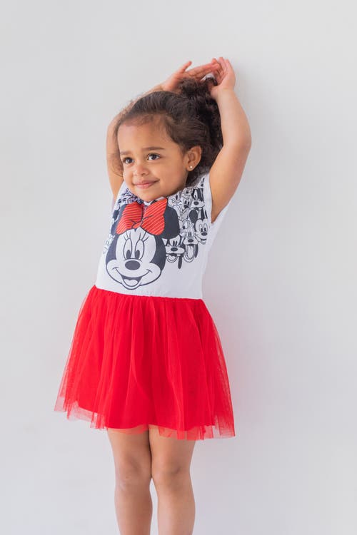 Disney Short Sleeve Tulle Dress In Multi