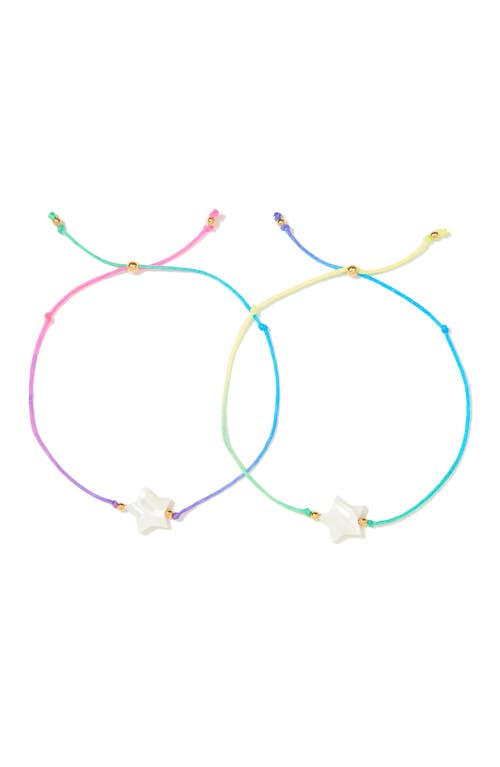 Venessa Arizaga Twin Stars Bracelet Set In Multi