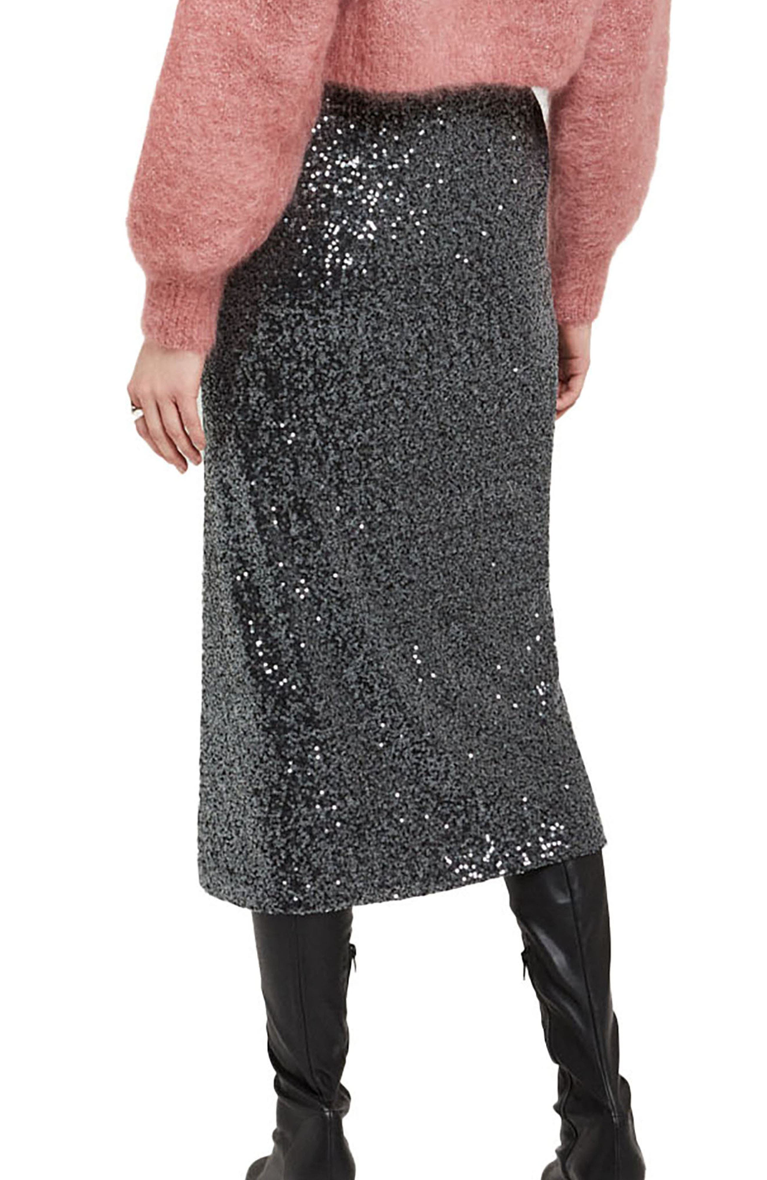 Longuette Skirt With Sequins - image 4