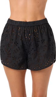 O'Neill Pam Cotton Eyelet Cover-Up Shorts