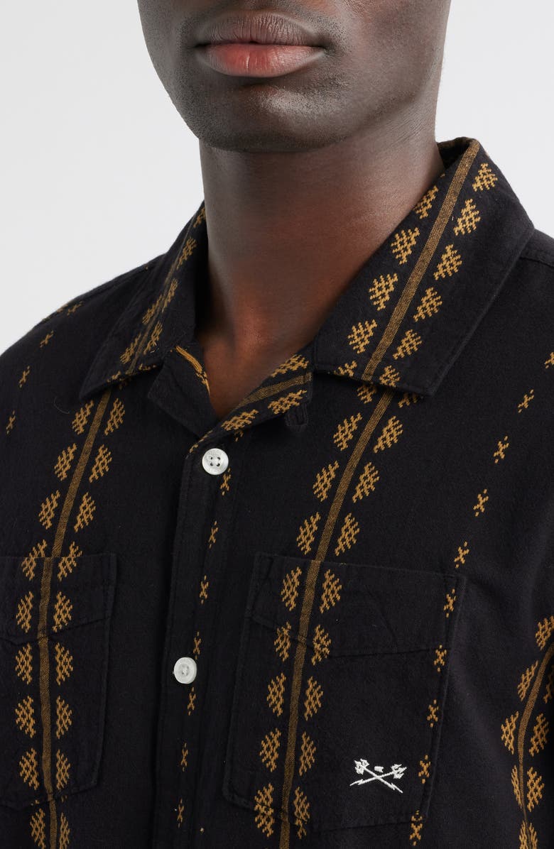 DARK SEAS Paducah Camp Shirt, Alternate, color, Black