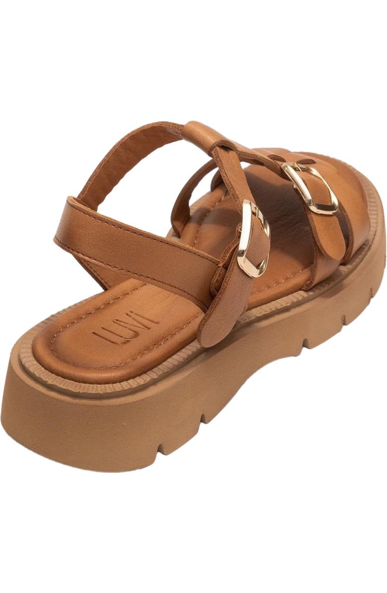 Forever & Always Shoes Melvin Leather Sandal, Alternate, color, Cognac Leather