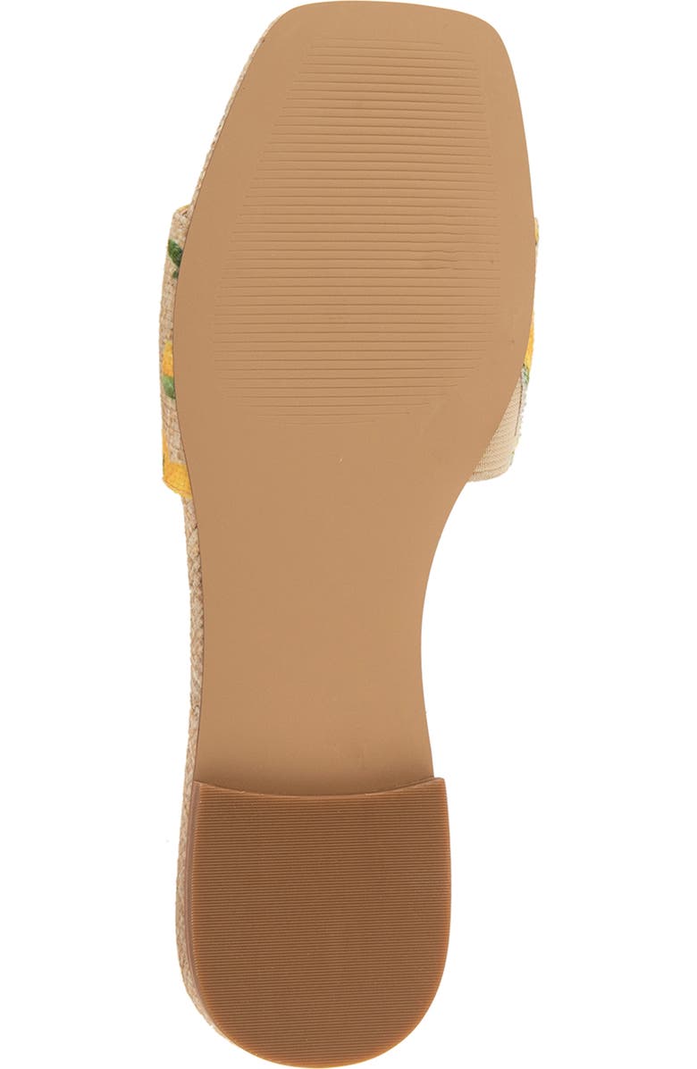 Esprit Rylee Slide Sandal, Alternate, color, Natural Linen/ Lemon